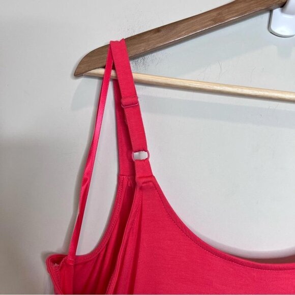 Torrid Womens Plus Size 3X Shark Bite Trapeze Jersey Sundress Pink Orange NEW - Picture 7 of 14